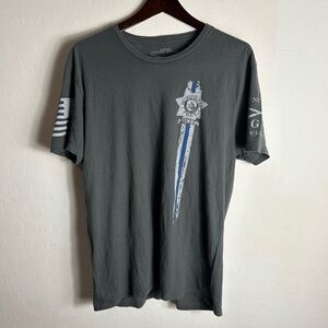 Grunt Style Dark Gray Patriotic Tee Las Vegas PD metro